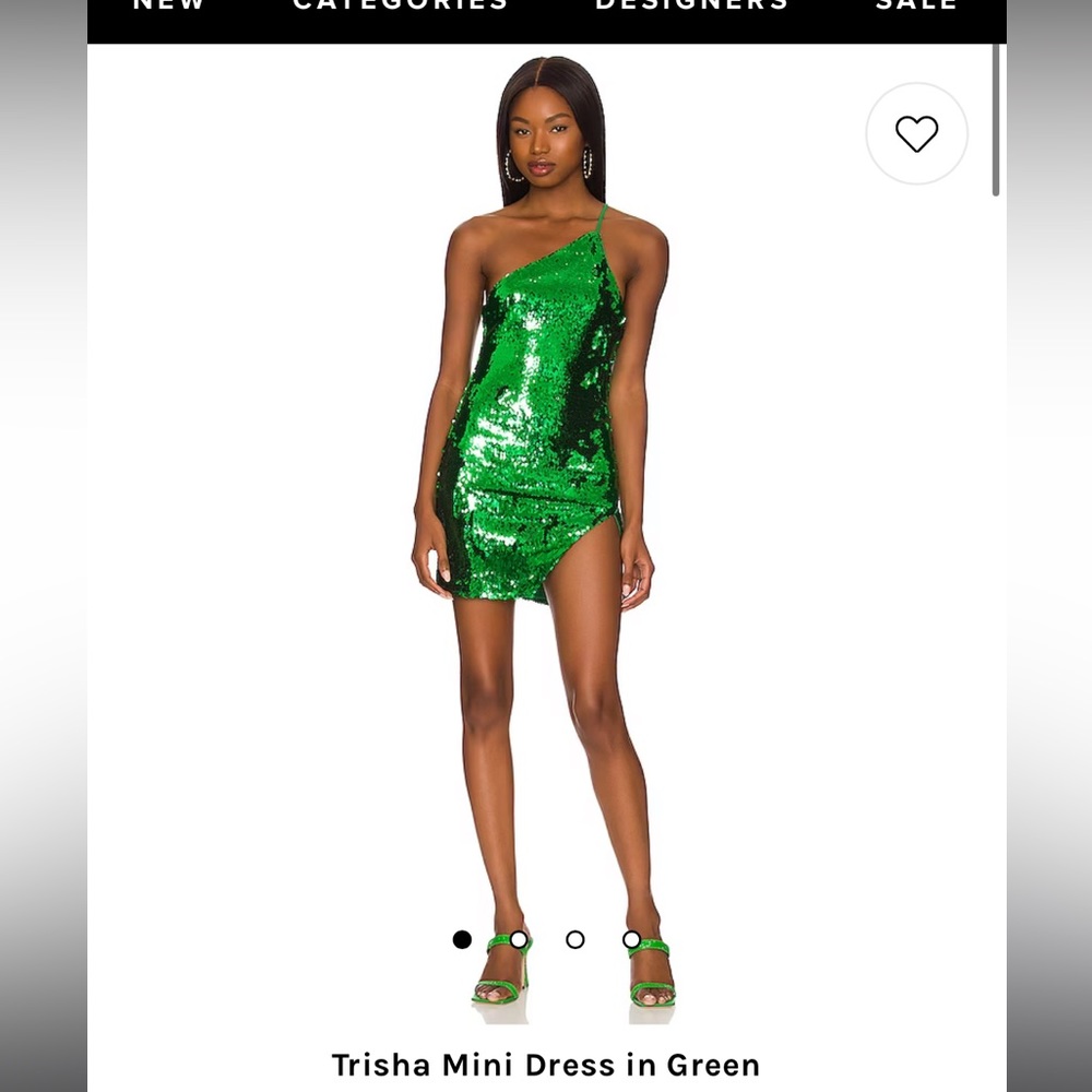 Revolve h:ours Trisha Mini Dress in Green